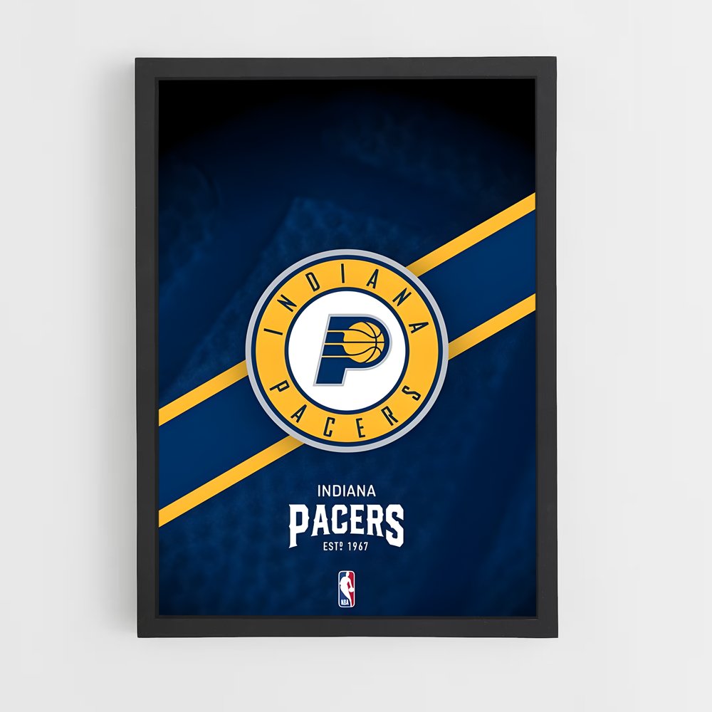 Poster Pacers Éclipse – affiche Basketball (vue 2)